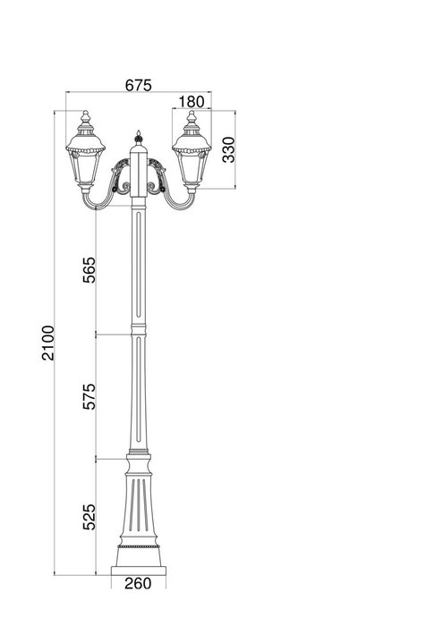 Ландшафтный светильник Goiri бронзового цвета - купить Наземные светильники по цене 31990.0