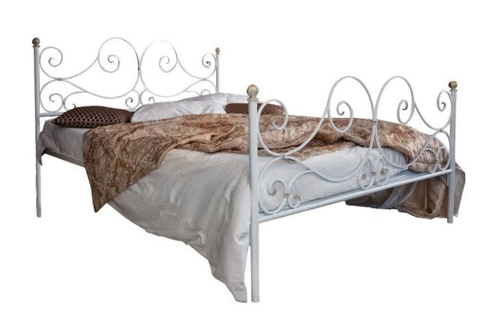 Кованая кровать Верона 1.8 с двумя спинками 180х200