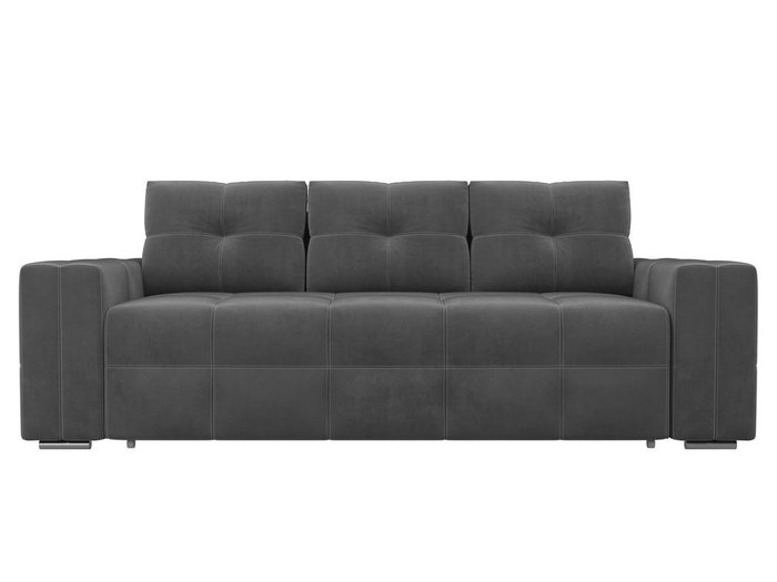 Прямой диван-кровать Леос серого цвета - купить Прямые диваны по цене 38490.0