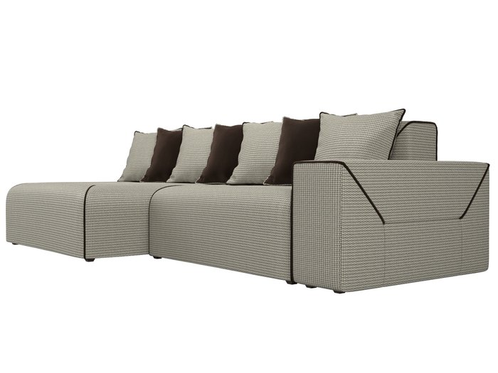 Угловой диван-кровать Кёльн серо-бежевого цвета левый угол - лучшие Угловые диваны в INMYROOM