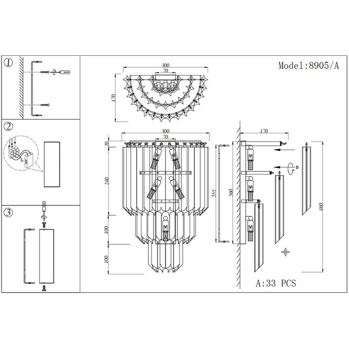 Бра Newport 8900 8905/A - купить Бра и настенные светильники по цене 39796.0 Бра Newport 8900 8905/A - купить Бра и настенные светильники по цене 39796.0