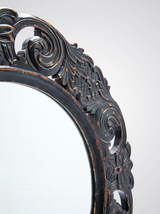 Зеркало «Барокко» украшено резьбой и старением  - купить Настенные зеркала по цене 81320.0