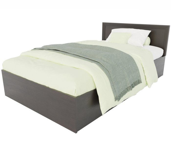 Комплект для сна Адель 120х200 коричневого цвета с матрасом и постельным бельем