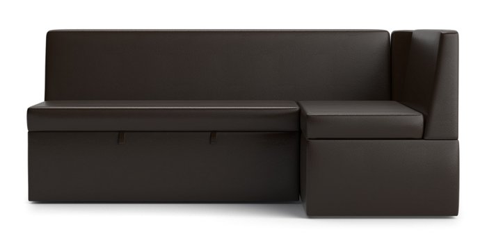 Угловой диван-кровать Нарва темно-коричневого цвета - купить Угловые диваны по цене 27349