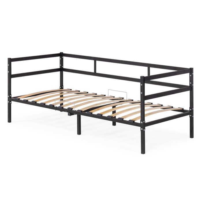 Кровать Лавли 90х190 черного цвета - купить Кровати для спальни по цене 12320.0