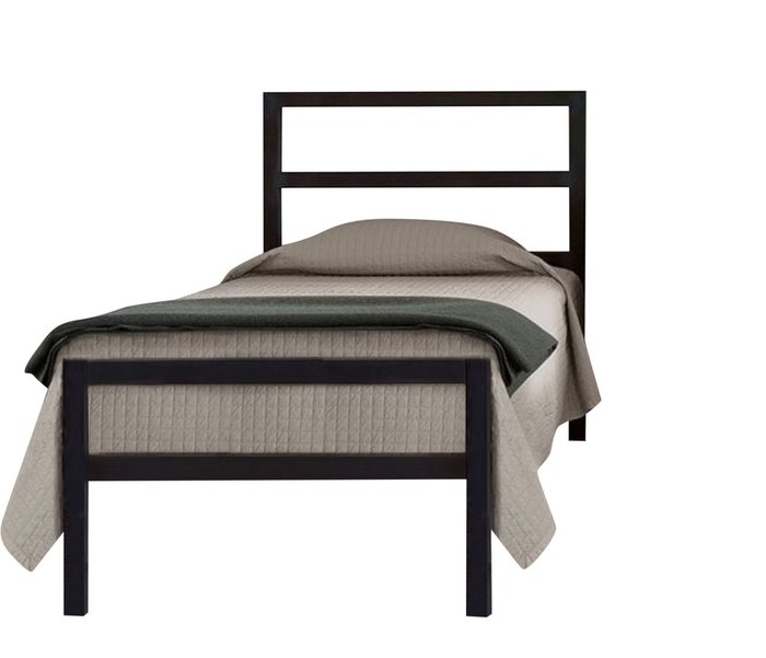 Кровать Аристо 90х200 черного цвета - купить Кровати для спальни по цене 17990.0