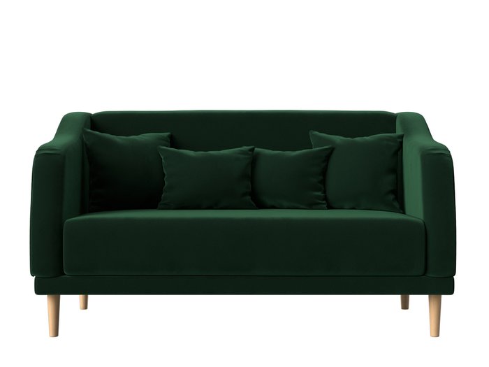 Прямой диван Киото зеленого цвета - купить Прямые диваны по цене 32999.0