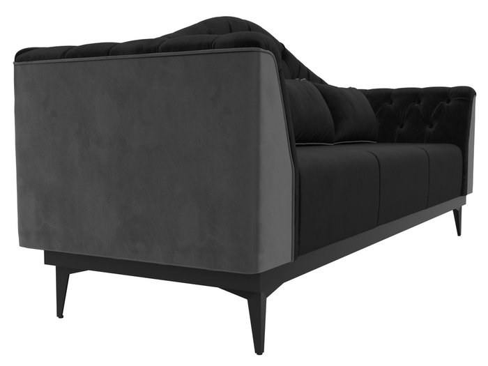 Прямой диван-кровать Флорида черного цвета - лучшие Прямые диваны в INMYROOM