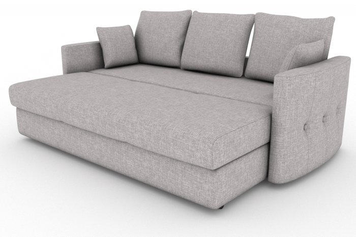 Прямой диван-кровать Луна серого цвета - купить Прямые диваны по цене 16000.0