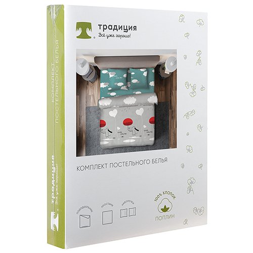 КПБ 'Традиция' 2,0 спальный, поплин, 100% хлопок, пл. 118 гр./кв.м.,'Такса' - лучшие Комплекты постельного белья в INMYROOM