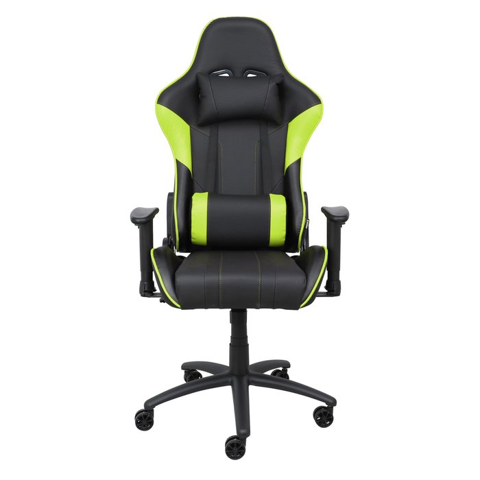 Кресло поворотное Iron черно-салатового цвета - купить Офисные кресла по цене 25480.0
