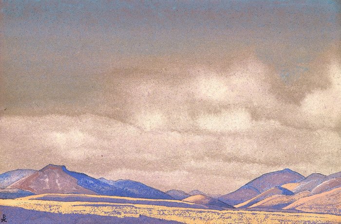 Репродукция картины на холсте Холмы Чахара 1936 г.