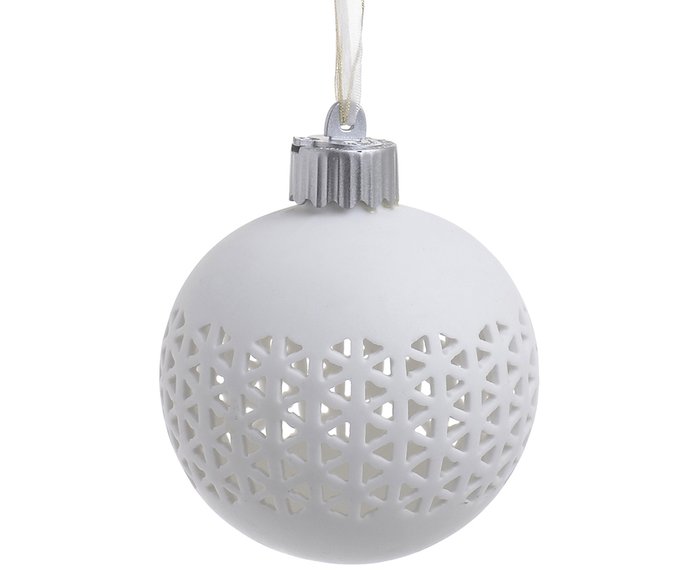 Новогоднее украшение шар Led с подсветкой белого цвета