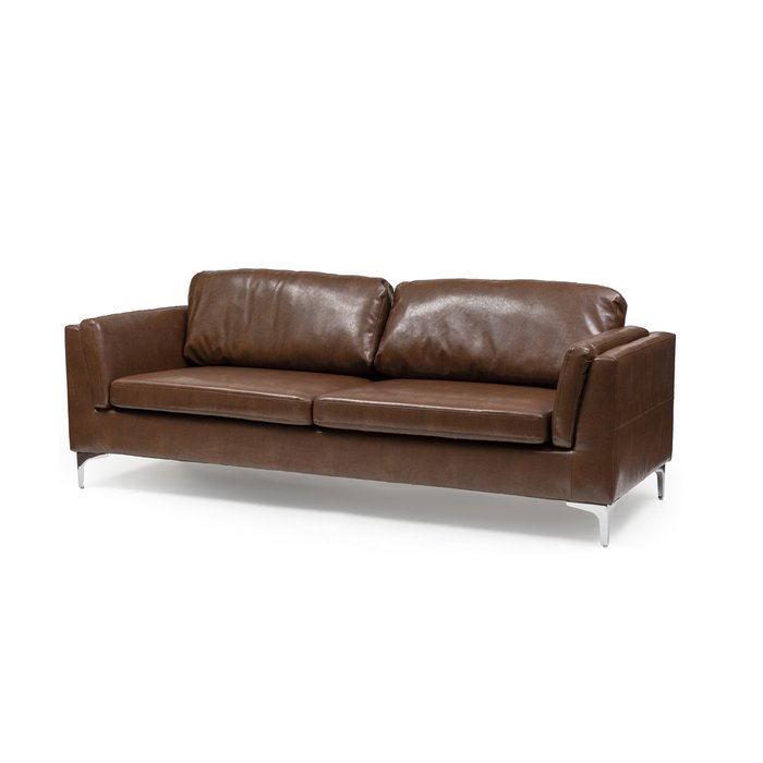 Прямой диван Kent коричневого цвета - купить Прямые диваны по цене 76300.0