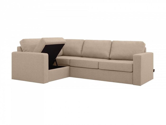 Угловой диван-кровать Peterhof светло-коричневого цвета - лучшие Угловые диваны в INMYROOM