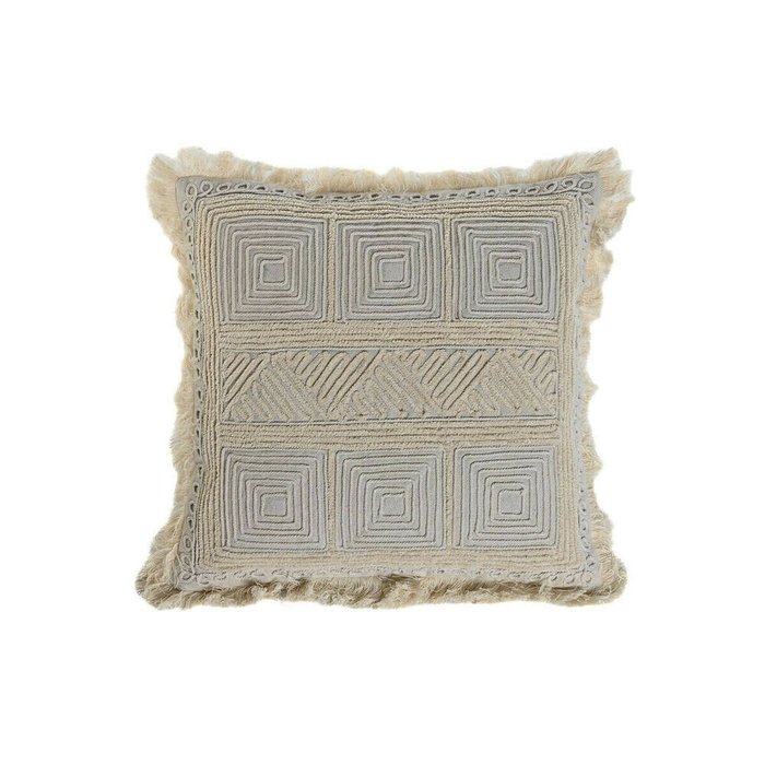 Подушка Boho 45х45 бежевого цвета Подушка Boho 45х45 бежевого цвета