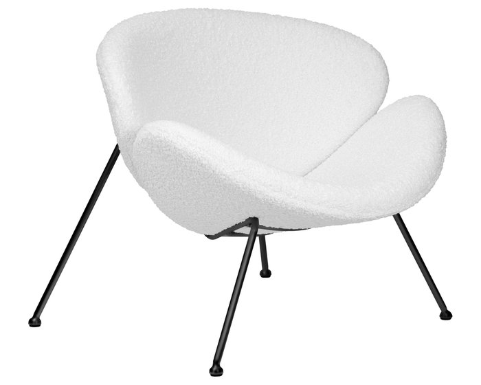 Кресло дизайнерское Emily белого цвета - купить Интерьерные кресла по цене 25540.0