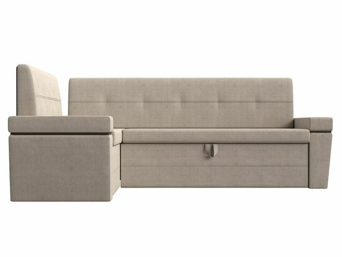 Угловой диван-кровать Деметра бежевого цвета левый угол - купить Угловые диваны по цене 44999.0