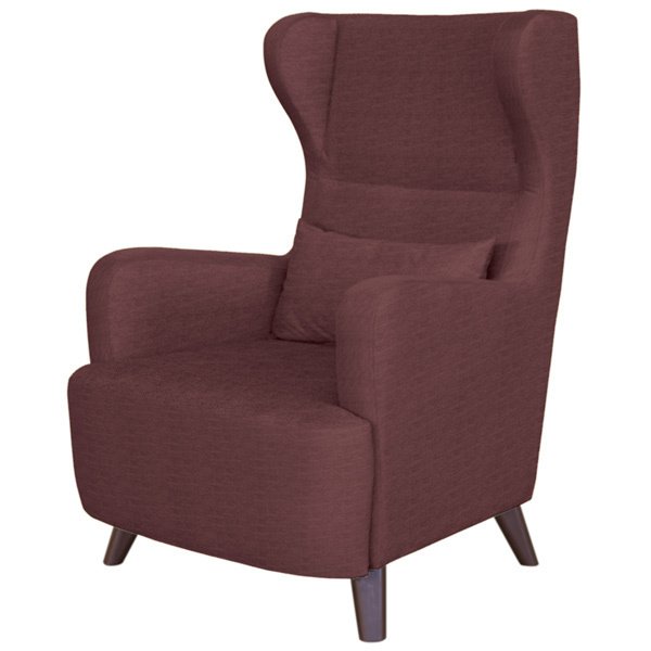 Кресло Меланж в обивке бордового цвета