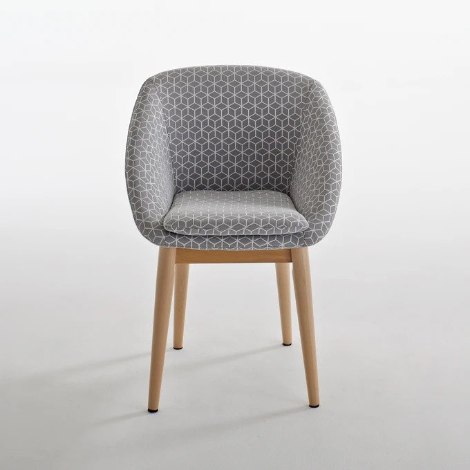 Обеденный стул Jimi серого цвета - купить Обеденные стулья по цене 16099.0