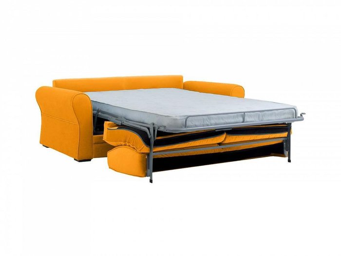 Двухместный диван-кровать Belgian горчичного цвета - лучшие Прямые диваны в INMYROOM