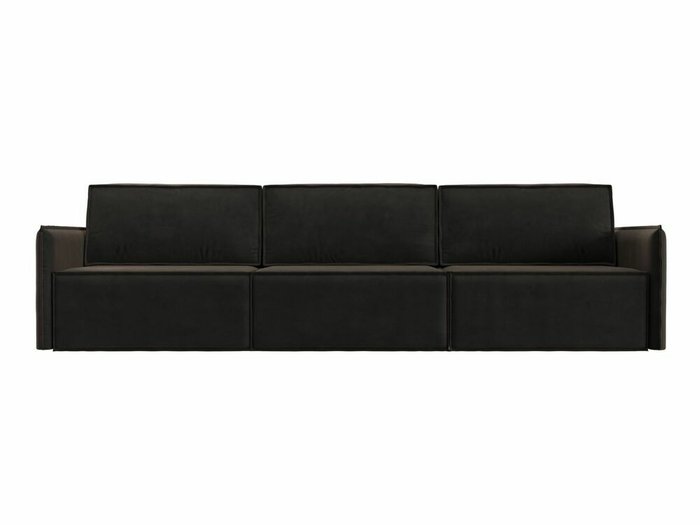 Прямой диван-кровать Либерти лонг коричневого цвета - купить Прямые диваны по цене 76999.0