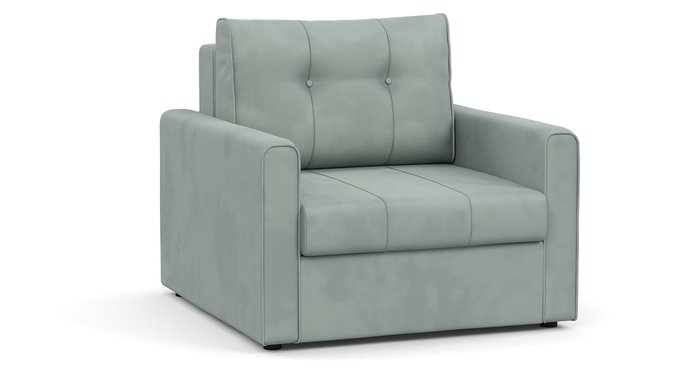 Кресло-кровать Лео серебристо-серого цвета
