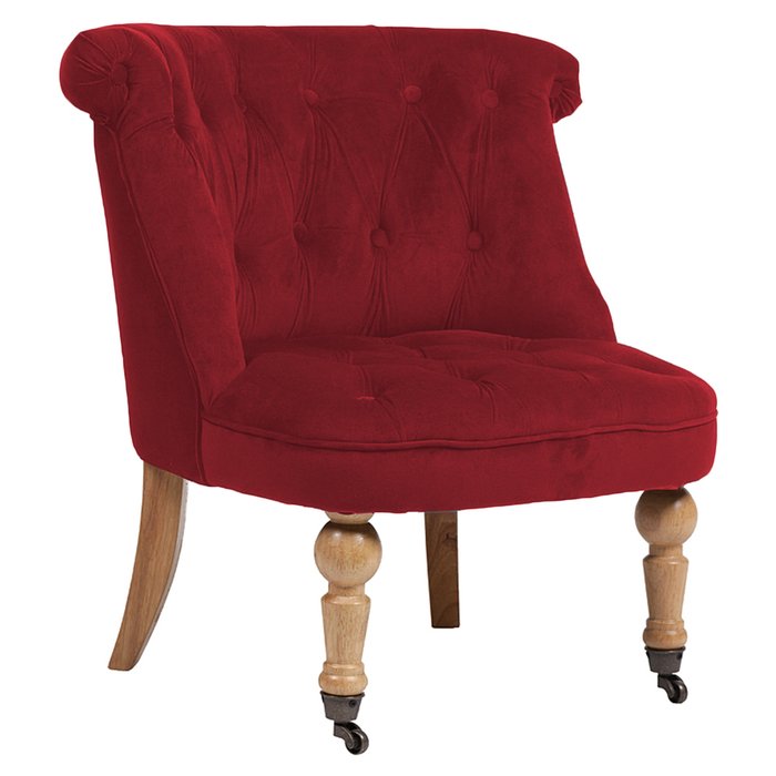Кресло Amelie French Country Chair Красного цвета - лучшие Интерьерные кресла в INMYROOM