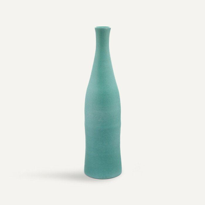 Настольная ваза Paint Bottle голубого цвета
