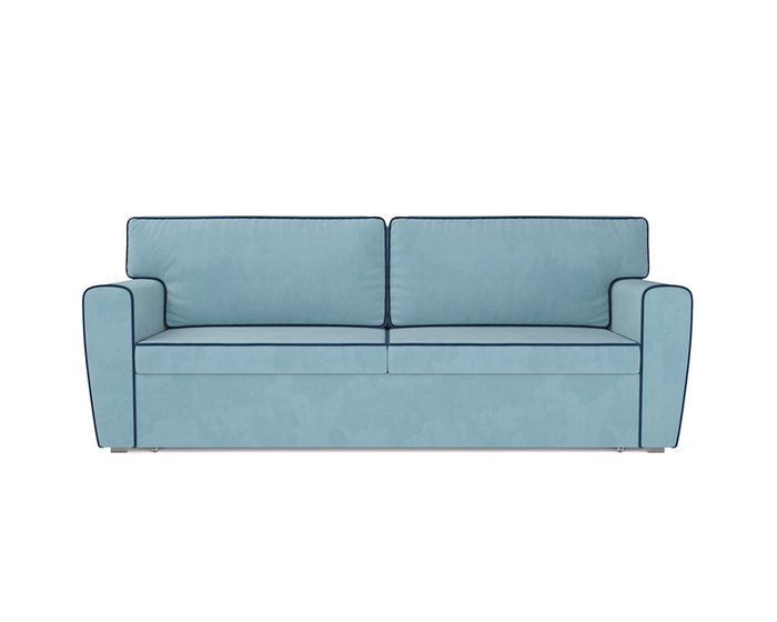 Прямой диван-кровать Оскар голубого цвета - купить Прямые диваны по цене 34090.0
