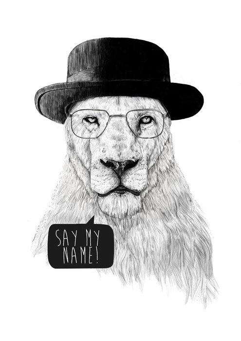 Принт «Say my name» by Balazs Solti