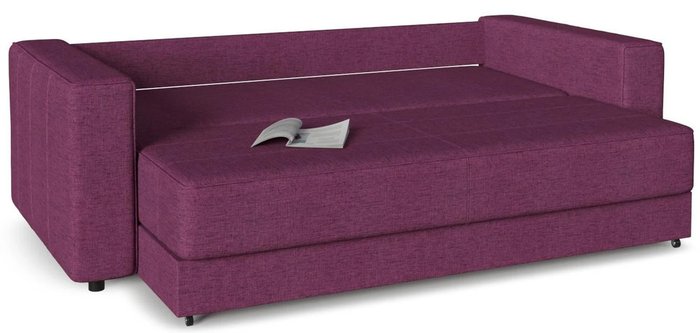 Диван-кровать прямой Принстон (Менли) 04 фиолетового цвета - лучшие Прямые диваны в INMYROOM