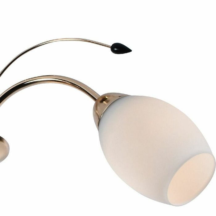 Люстра на штанге 83069-0.3-09 FGD (стекло, цвет белый) - лучшие Потолочные люстры в INMYROOM