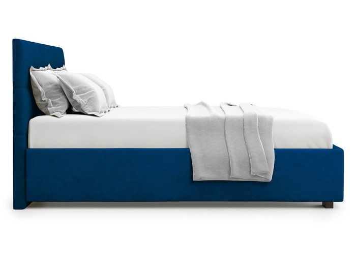 Кровать Garda 160х200 синего цвета с подъемным механизмом  - лучшие Кровати для спальни в INMYROOM