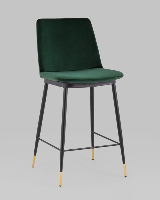 Стул полубарный Мелисса зеленого цвета - купить Барные стулья по цене 14203.0
