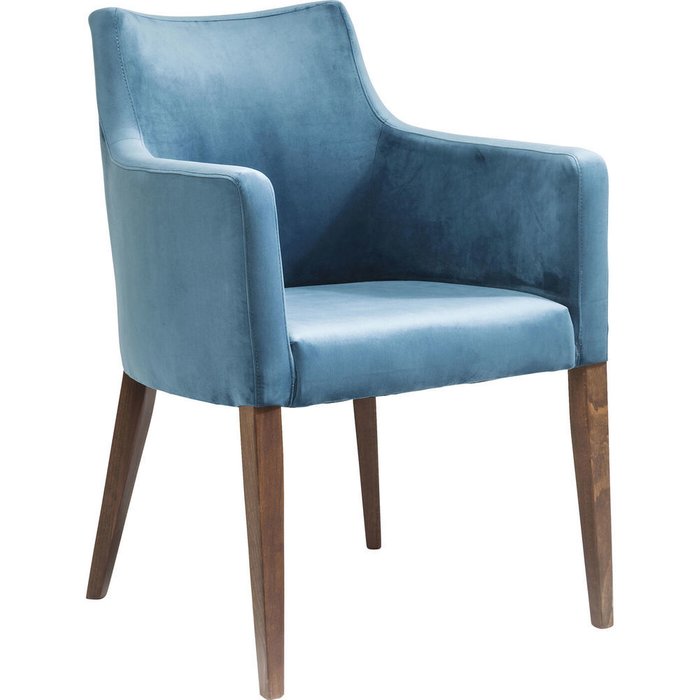Стул с подлокотниками Mod синего цвета - лучшие Обеденные стулья в INMYROOM