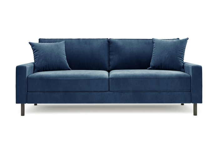 Диван Хорошее настроение синего цвета - купить Прямые диваны по цене 129990.0
