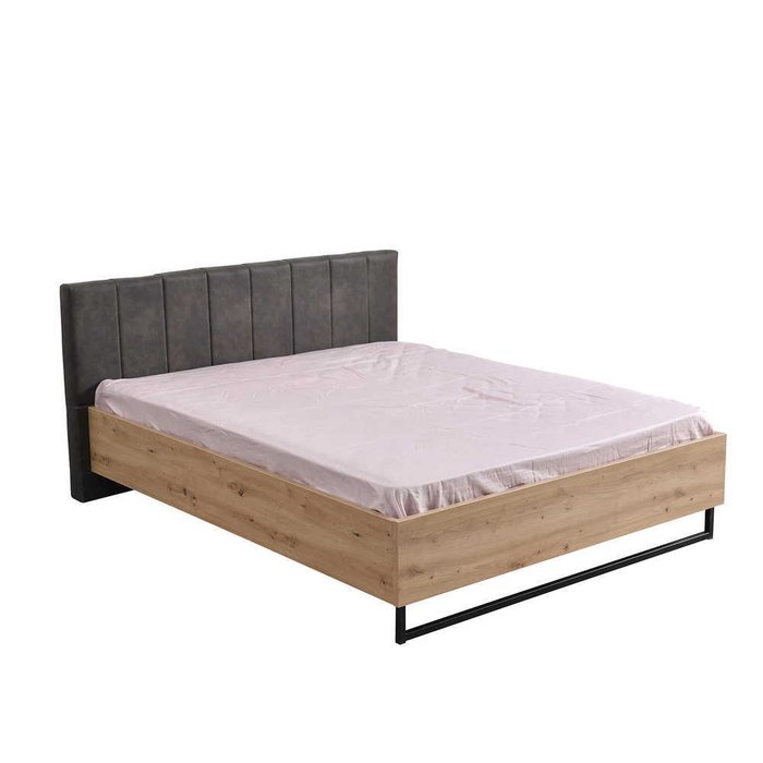 Кровать Sardinia 160х200 цвета дуб артисан - купить Кровати для спальни по цене 64115.0