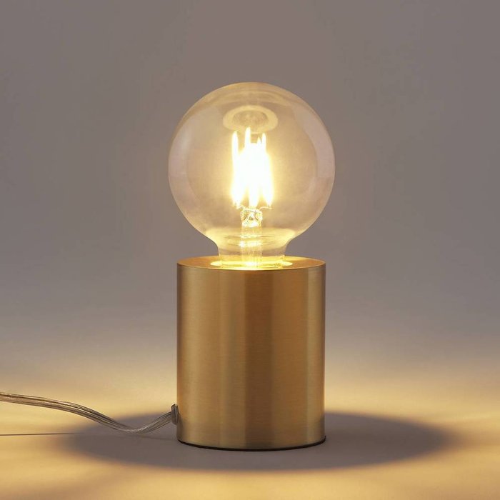 Лампа настольная из латуни Naya золотого цвета - купить Настольные лампы по цене 3593.0