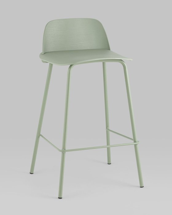 Стул полубарный Mist серо-зеленого цвета - купить Барные стулья по цене 5290.0
