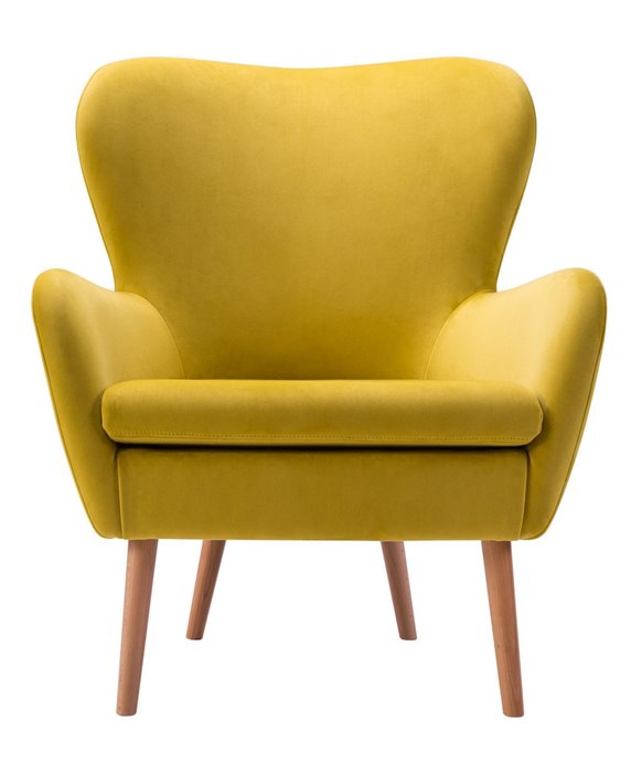 Кресло Дижон желтого цвета - лучшие Интерьерные кресла в INMYROOM