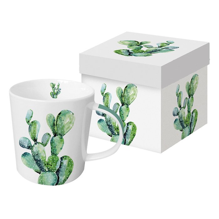 Кружка в подарочной коробке Paperproducts Design cactus 350 мл