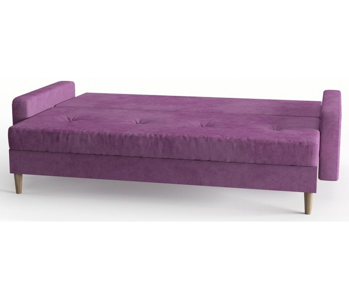 Диван-кровать из велюра Basel сиреневого цвета - лучшие Прямые диваны в INMYROOM