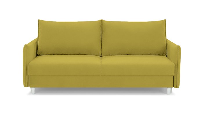 Прямой диван-кровать Портленд Лайт горчичного цвета