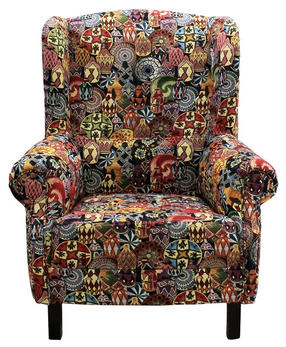Кресло Мозамбик с пестрым этническим узором - купить Интерьерные кресла по цене 41600.0