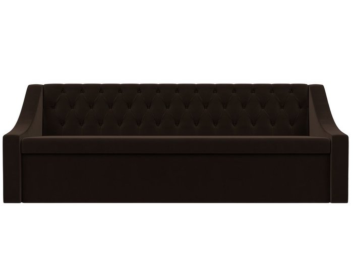 Кухонный прямой диван-кровать Мерлин коричневого цвета - купить Прямые диваны по цене 35999.0