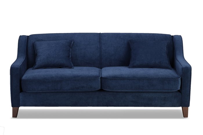 Прямой диван Арман Комфорт синего цвета - купить Прямые диваны по цене 58399.0