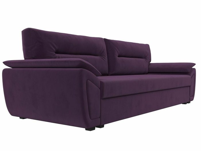 Прямой диван-кровать Нэстор Лайт темно-фиолетового цвета - лучшие Прямые диваны в INMYROOM