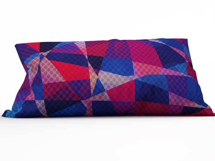 Декоративная подушка: Цветные лоскутки