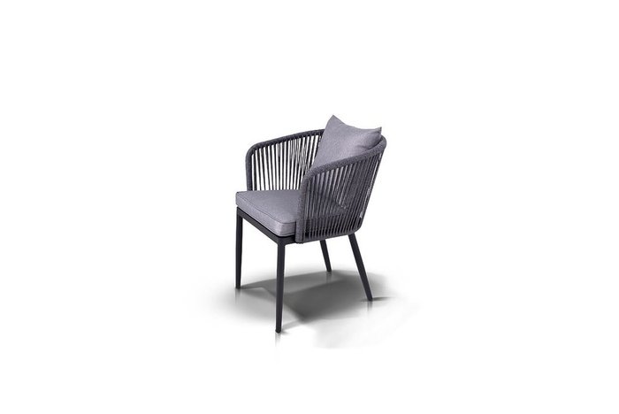 Стул Монако темно-серого цвета - лучшие Садовые стулья в INMYROOM